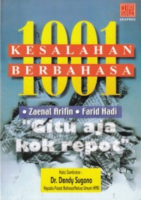 Image of 1001 Kesalahan Berbahasa