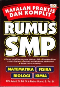 Image of Hafalan Praktis dan Komplit Rumus SMP