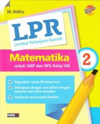 Image of Lembar Pekerjaan Rumah Matematika untuk SMP dan MTs Kelas VIII : Kurikulum 2013