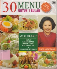 Image of 30 menu untuk 1 bulan: 210 resep untuk sarapan pagi, makan siang, makan malam & hidangan selingan