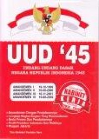 Image of UUD '45 : Undang - Undang Dasar Negara Republik Indonesia 1945