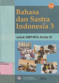 Image of Bahasa dan sastra Indonesia 3: untuk SMP/MTS IX