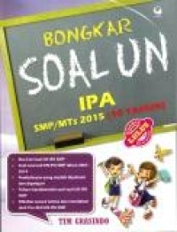 Image of Bongkar soal UN IPA SMP/MTs 2015 (10 tahun)