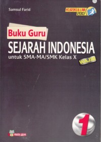 Image of Buku Guru Sejarah Indonesia Kelas X