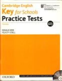 Image of Cambridge English key for schools Ptractice Tests: with Key