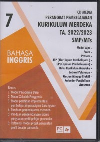 Image of Perangkat pembelajaran Kurikulum Merdeka TA. 2022/2023 SMP/MTs Bahasa Inggris
