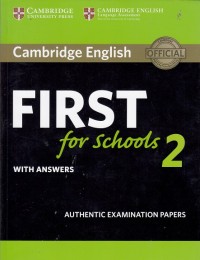 Image of Cambridge English First for Schools 2