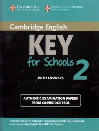 Image of Cambridge English Key for Schools 2