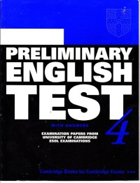 Image of Cambridge Preliminary English Test 4