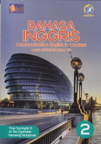 Image of Bahasa Inggris: Communicative english in context SMP kelas VIII