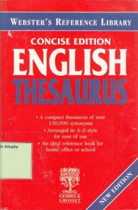 Image of Concise Edition English Thesaurus