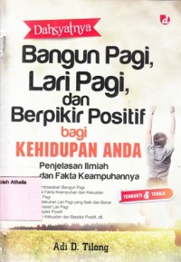 Image of Dahsyatnya bangun pagi, lari pagi, dan berpikir positif bagi kehidupan anda