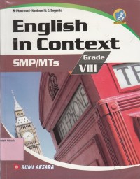 Image of English in Context SMP/MTs Grade VIII