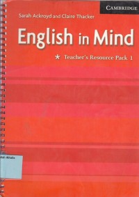 Image of English in Mind: Teacher's Resource Pack 1
