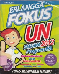 Image of Erlangga Fokus UN SMA/MA 2012 Program IPA