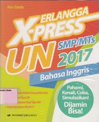 Image of Erlangga X-press UN SMP/MTs 2017 Bahasa Inggris