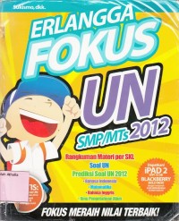 Image of Erlangga Fokus UN SMP/MTs 2012
