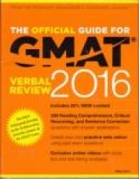 Image of The official guide for GMAT Verbal review 2016