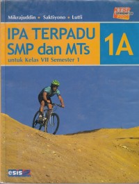 Image of IPA terpadu SMP dan MTs untuk kls VII Semester 1