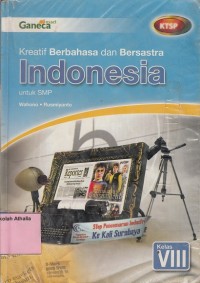 Image of Kreatif berbahasa dan bersastra Indonesia: untuk SMP kelas VIII
