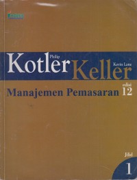 Image of Manajemen pemasaran edisi 12 jilid 1
