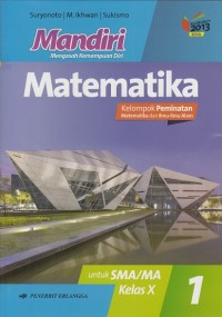 Image of Mandiri Matematika Kelompok Peminatan Matematika dan Ilmu-Ilmu Alam Kelas X