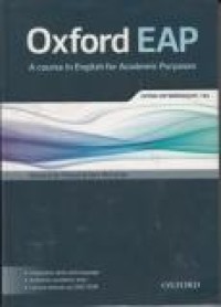 Image of Oxford EAP: a course in english for academis purposes Upper-Intermediate/B2