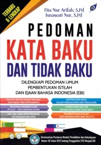 Image of Pedoman kata baku dan tidak baku