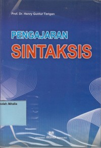 Image of Pengajaran sintaksis