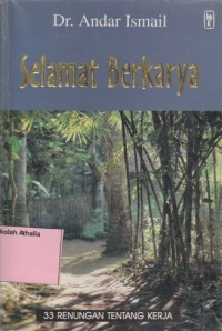 Image of Selamat berkarya: 33 Renungan tentang kerja