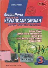 Image of Seribu Pena Pendidikan Kewarganegaraan Kelas IX