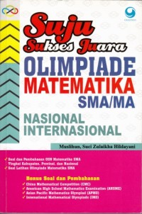 Image of Sukses juara olimpiade  matematika SMA/MA Nasional Internasional