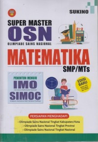 Image of Super master OSN Matematika SMP/MTs