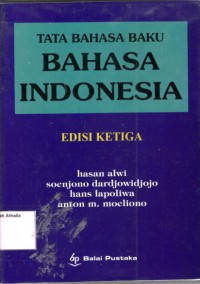 Image of Tata bahasa baku Bahasa Indonesia