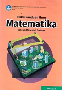 Image of Buku Panduan Guru Matematika SMP Kelas IX