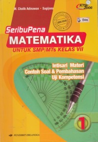 Image of SeribuPena Matematika: untuk SMP kelas VII