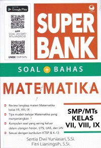 Image of Super Bank Soal + Bahas Matematika SMP Kelas VII, VIII, IX