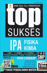 Image of Top Sukses IPA Fisika Kimia SMP 7, 8, 9