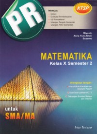 Image of Matematika - Kelas X semester 2 (KTSP)